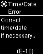 Time/Date Error