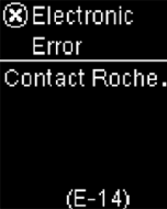 Accu-Chek Guide Error Screen Messages