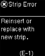 Accu-Chek Guide Error Screen Messages