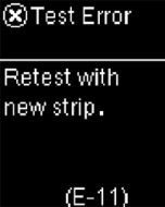 Accu-Chek Guide Error Screen Messages