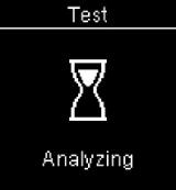 Accu-Chek Aviva Connect analyzing error screen