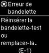 Accu-Chek Aviva Connect- Erreur E1
