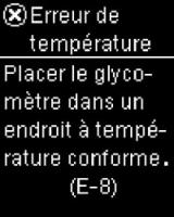 Accu-Chek Guide Error Screen Messages
