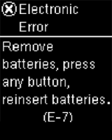 Accu-Chek Guide Error Screen Messages