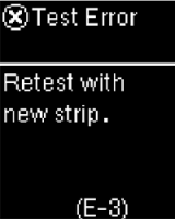 Accu-Chek Guide Error Screen Messages