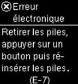 Accu-Chek Aviva Connect- Erreur E7