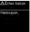 Échec liaison