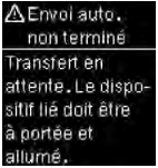 Envoi auto. non terminé