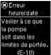 Erreur heure/date (E-10)