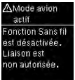 Mode avion actif