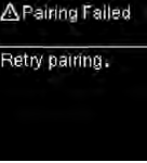 Pairing Failed