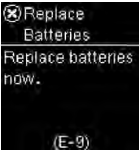 Replace Batteries (E-9)