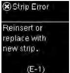 Strip Error (E-1)