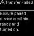 Transfert failed