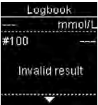 Logbook invalid result