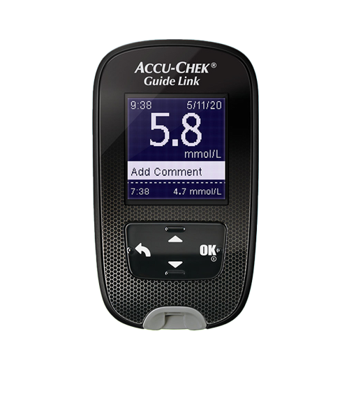 Image showing the Accu-Chek Guide Link blood glucose meter, designed for people living with diabetes